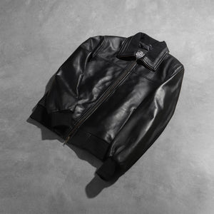 air-rolf-black-leather-bomber-jacket