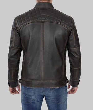 Distressed-Cafe-Racer-Mens-Leather-Jacket-In-Black