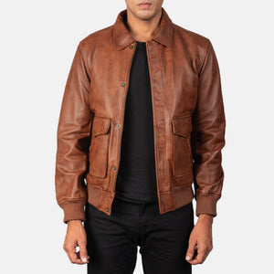 coffmen-brown-a2-leather-bomber-jacket