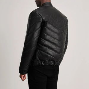 travis-black-leather-puffer-jacket