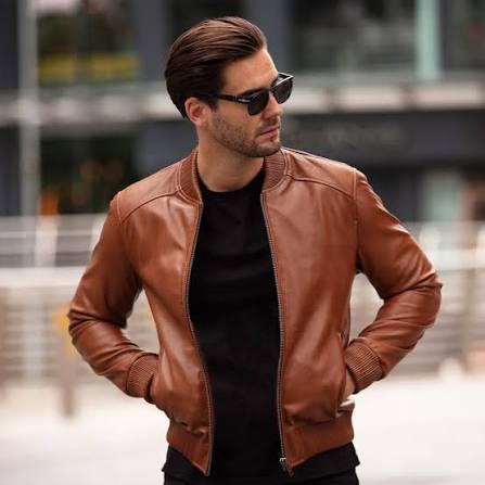 Men's Leather Bomber Jackets
