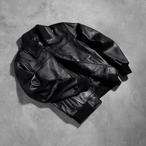 air-rolf-black-leather-bomber-jacket