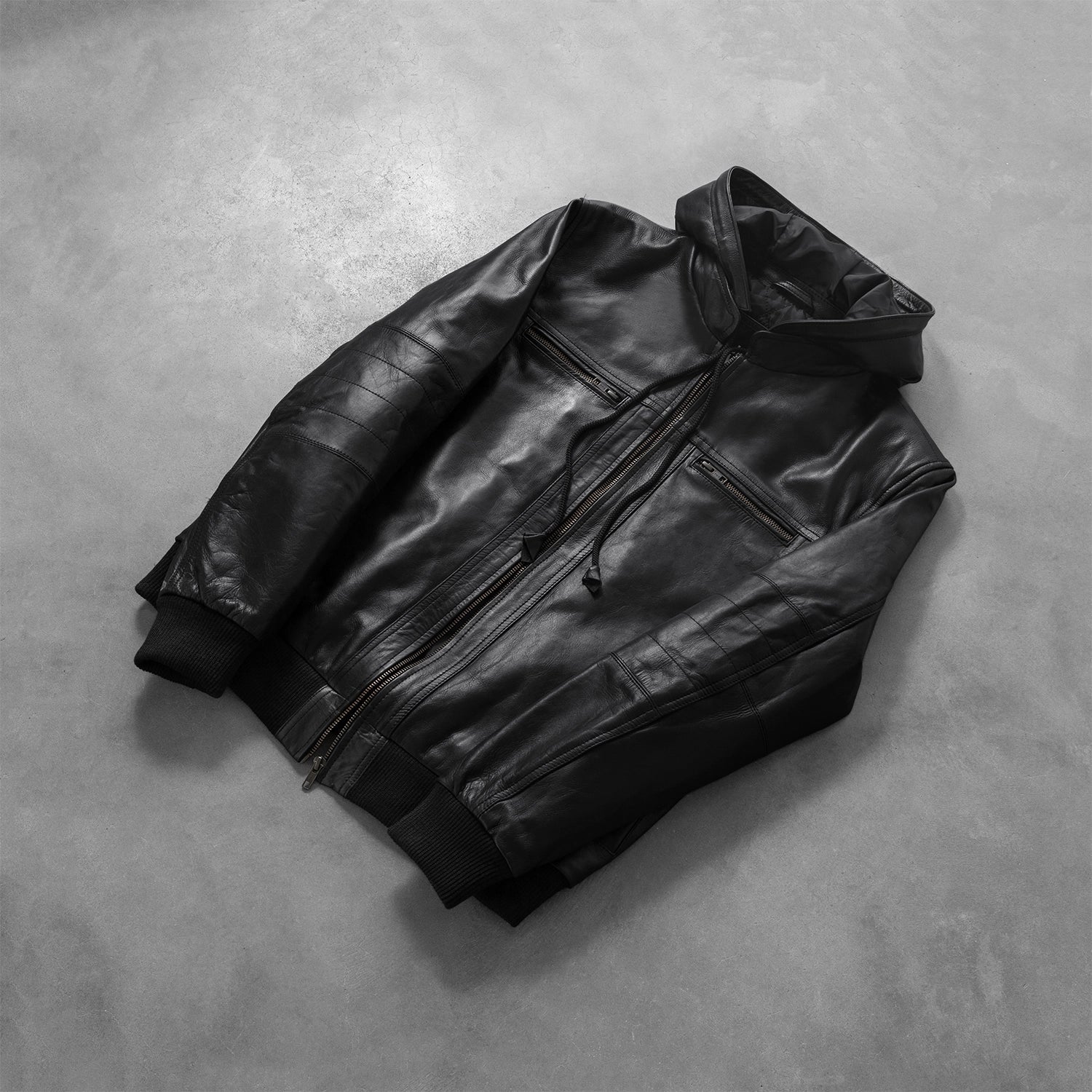 Men_s_Bouncer_Biz_Black_Leather_Bomber_Jacket_Back_