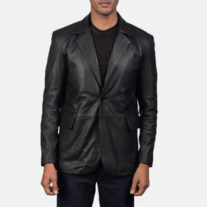 daron-black-leather-blazer