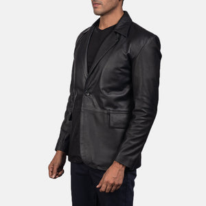 daron-black-leather-blazer
