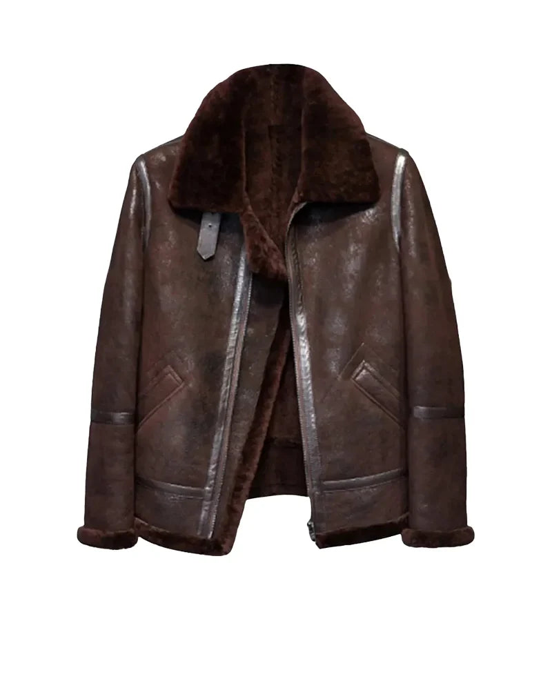 distressed-b3-men-brown-leather-shearling-jacket