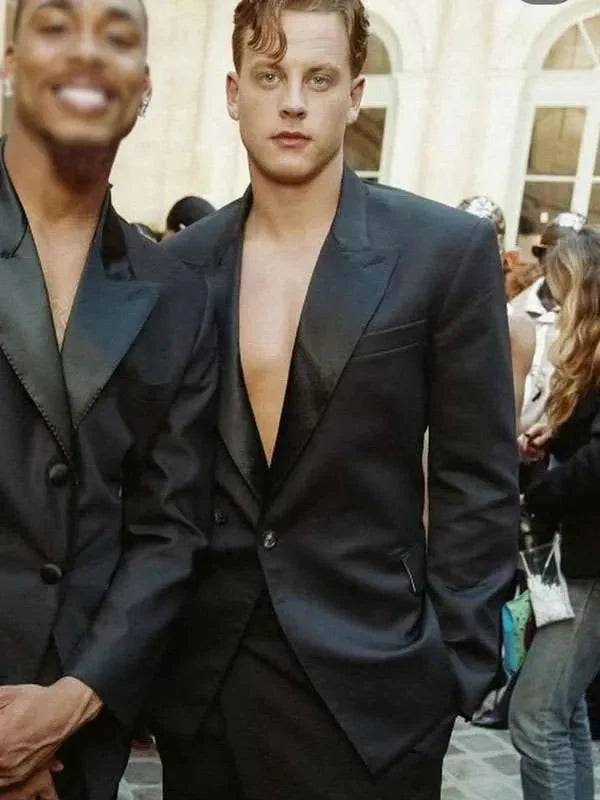 Joe Burrow Backless Black Suit USA Jackets