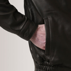 alfred-brown-leather-bomber-jacket