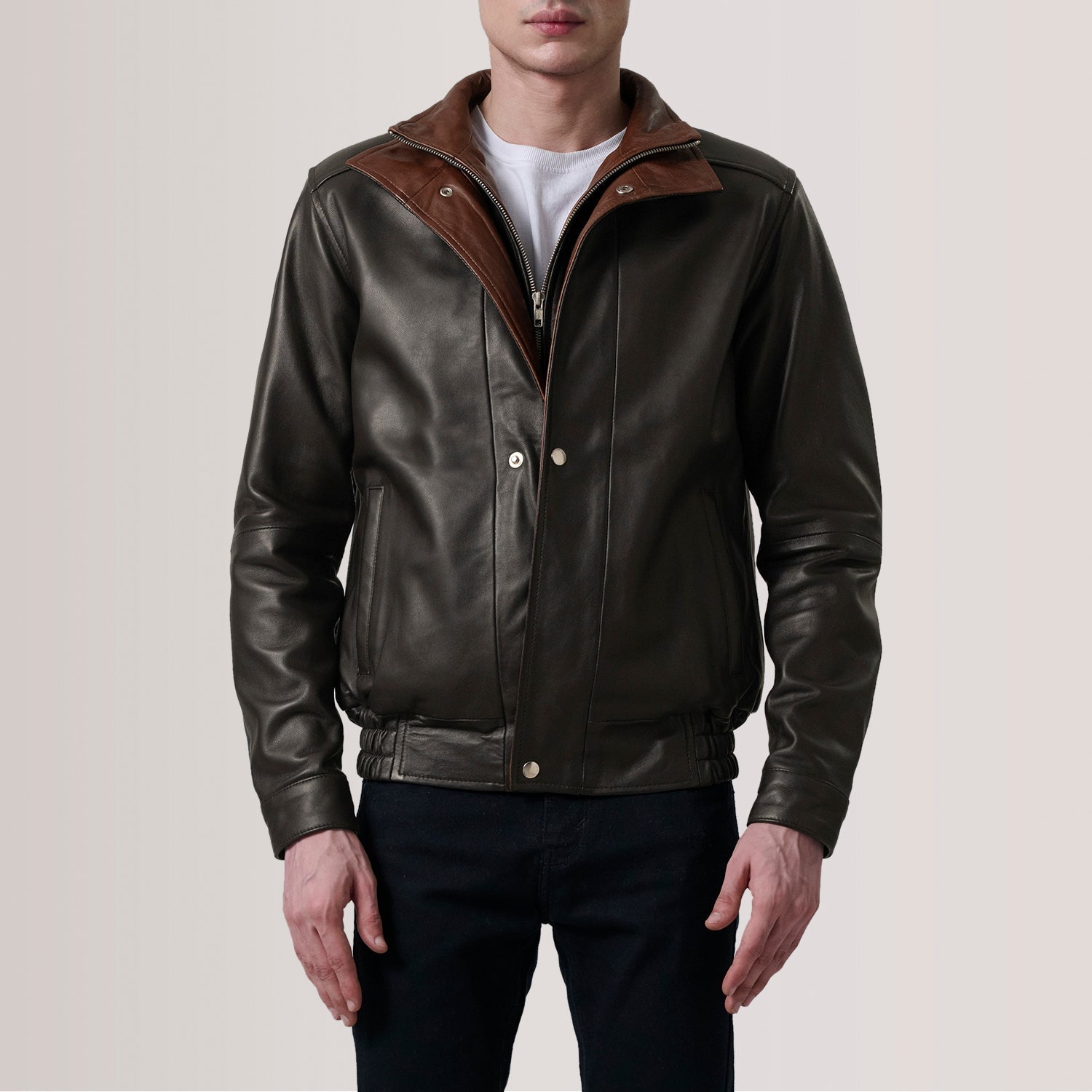 alfred-brown-leather-bomber-jacket