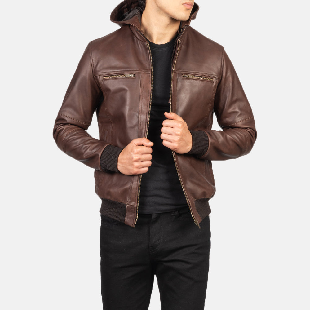 bouncer-biz-brown-leather-bomber-jacket
