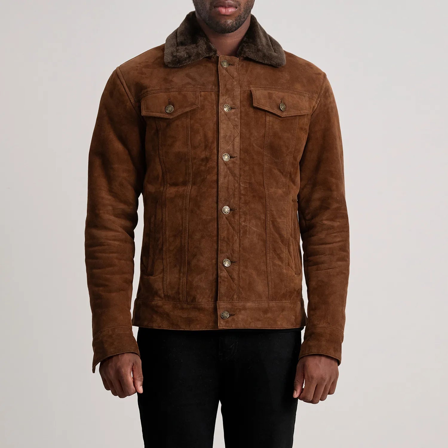 dallis-brown-suede-shearling-trucker-jacket