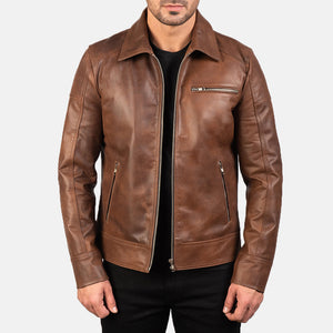 lavendard-brown-leather-biker-jacket