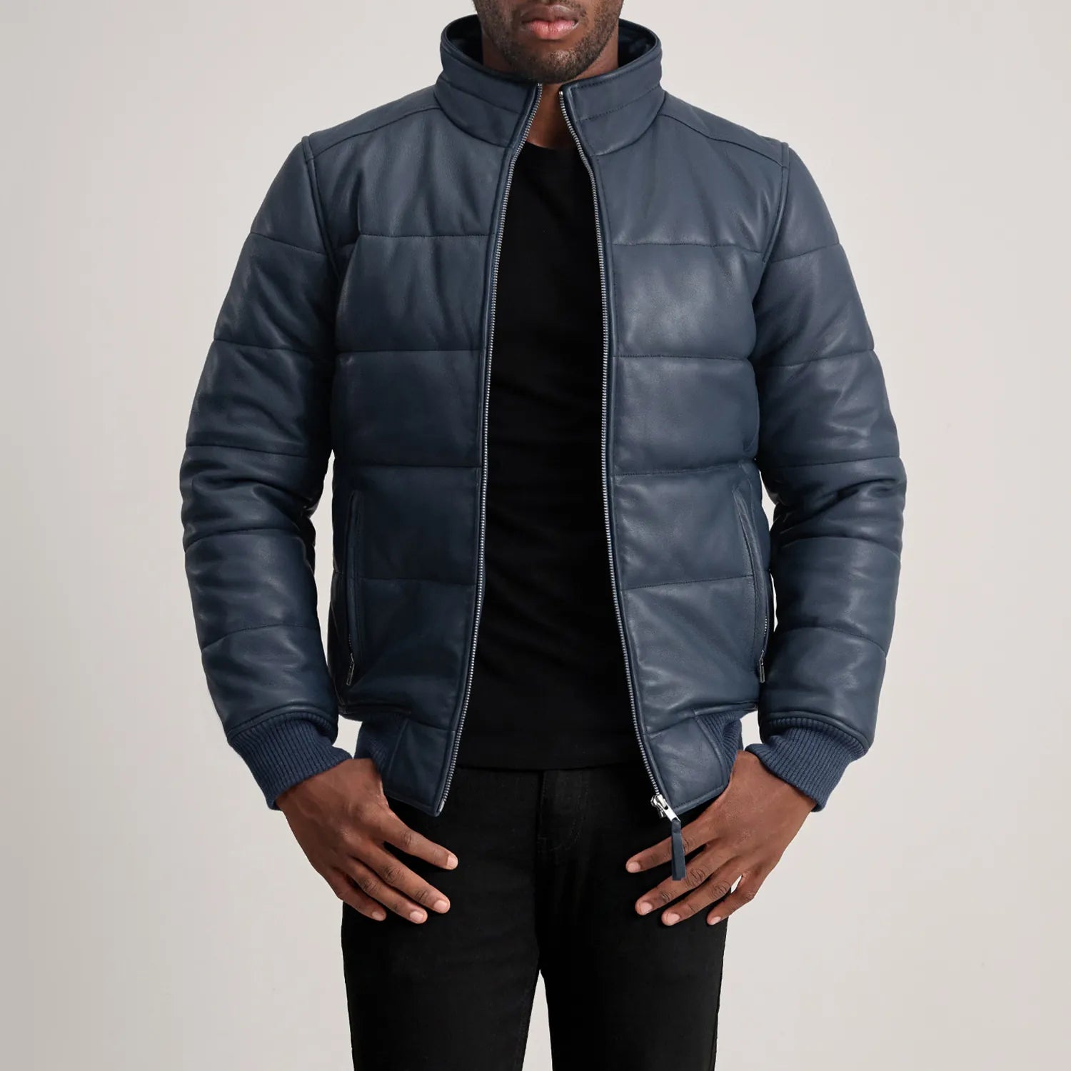 lucas-blue-leather-puffer-bomber-jacket