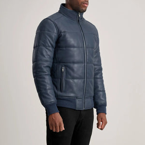 lucas-blue-leather-puffer-bomber-jacket