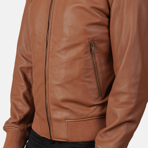 shane-brown-leather-bomber-jacket