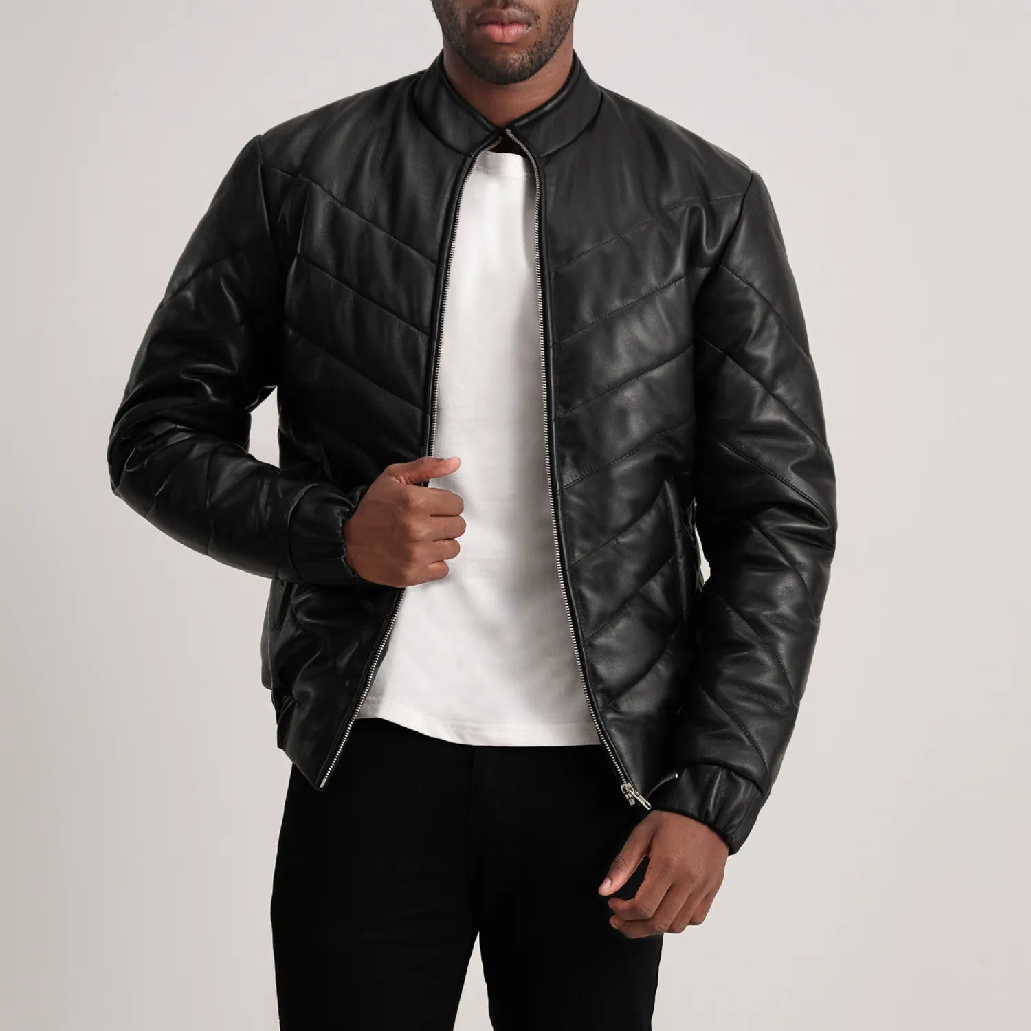 travis-black-leather-puffer-jacket