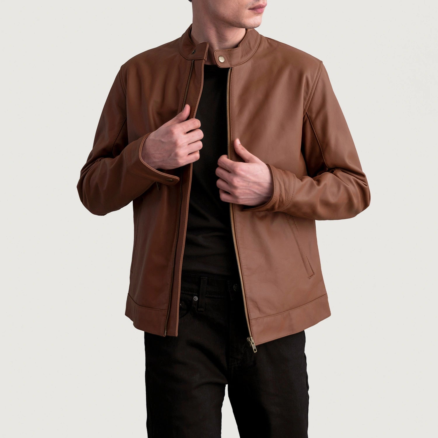 zen-matte-brown-leather-biker-jacket