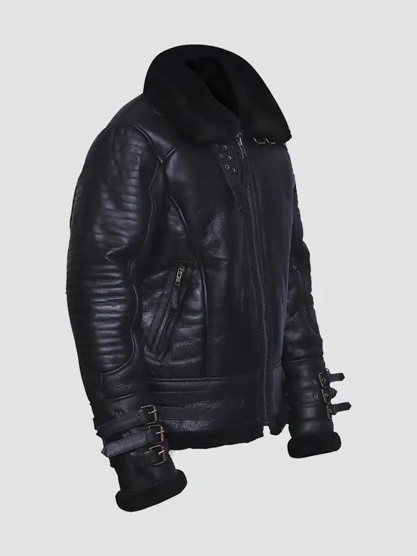 mens-affliction-black-shearling-jacket