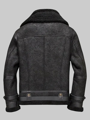 Mens-Flight-B3-Aviator-Shearling-Bomber-Jacket-BACK