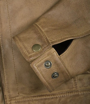 mens-waxed-shirt-collar-harrington-leather-jacket