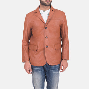 james-tan-brown-leather-blazer
