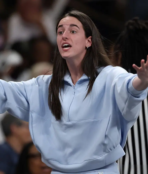 Caitlin Clark Indiana Fever v Atlanta Dream Blue Jacket USA Jackets