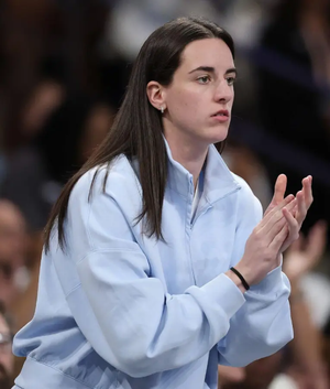 Caitlin Clark Indiana Fever v Atlanta Dream Blue Jacket USA Jackets
