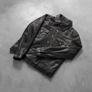 ranchson-black-leather-shirt