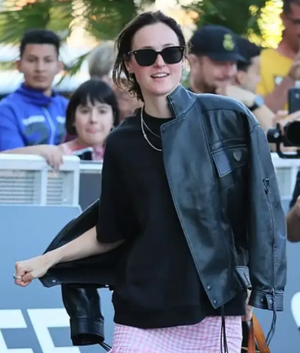Renate Reinsve 73rd San Sebastian International Film Festival Leather Jacket USA Jackets