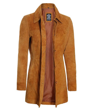 Kandis Suede Jacket Women, Brown Zing Apparel