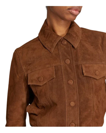 RAG & BONE Dionne Cropped Suede Jacket Zing Apparel