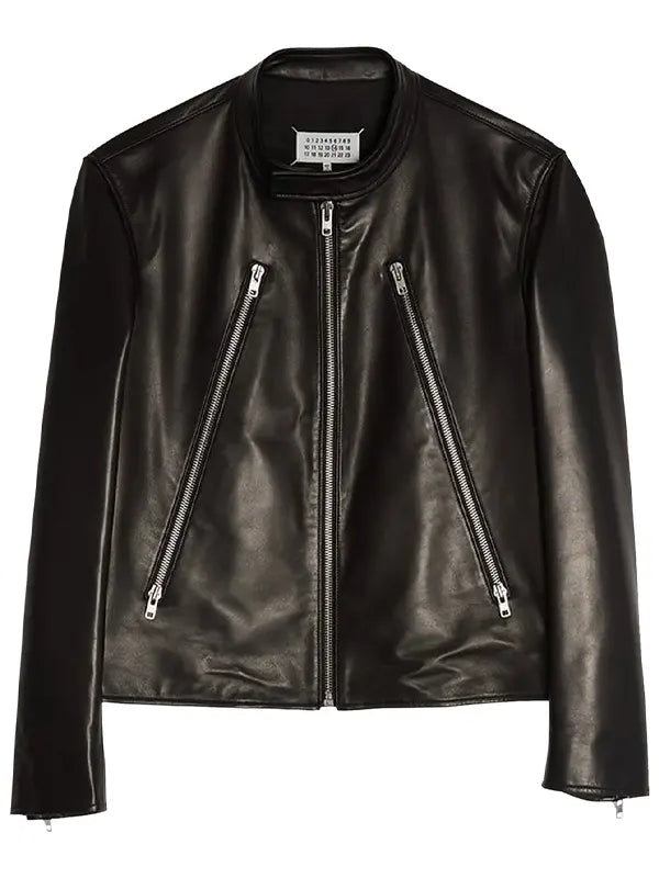 Maison Margiela 5 Zip Leather Jacket