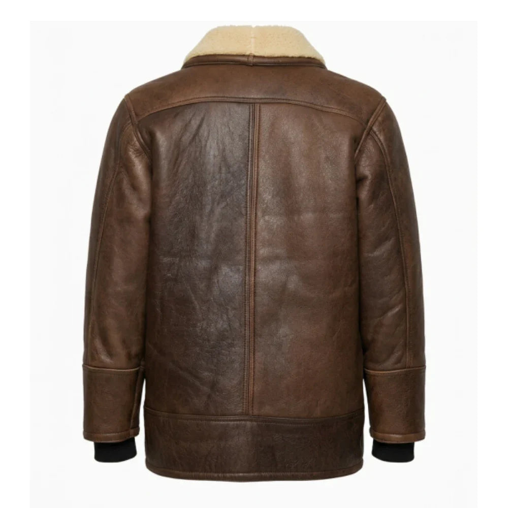vintage-brown-leather-shearling-jacket